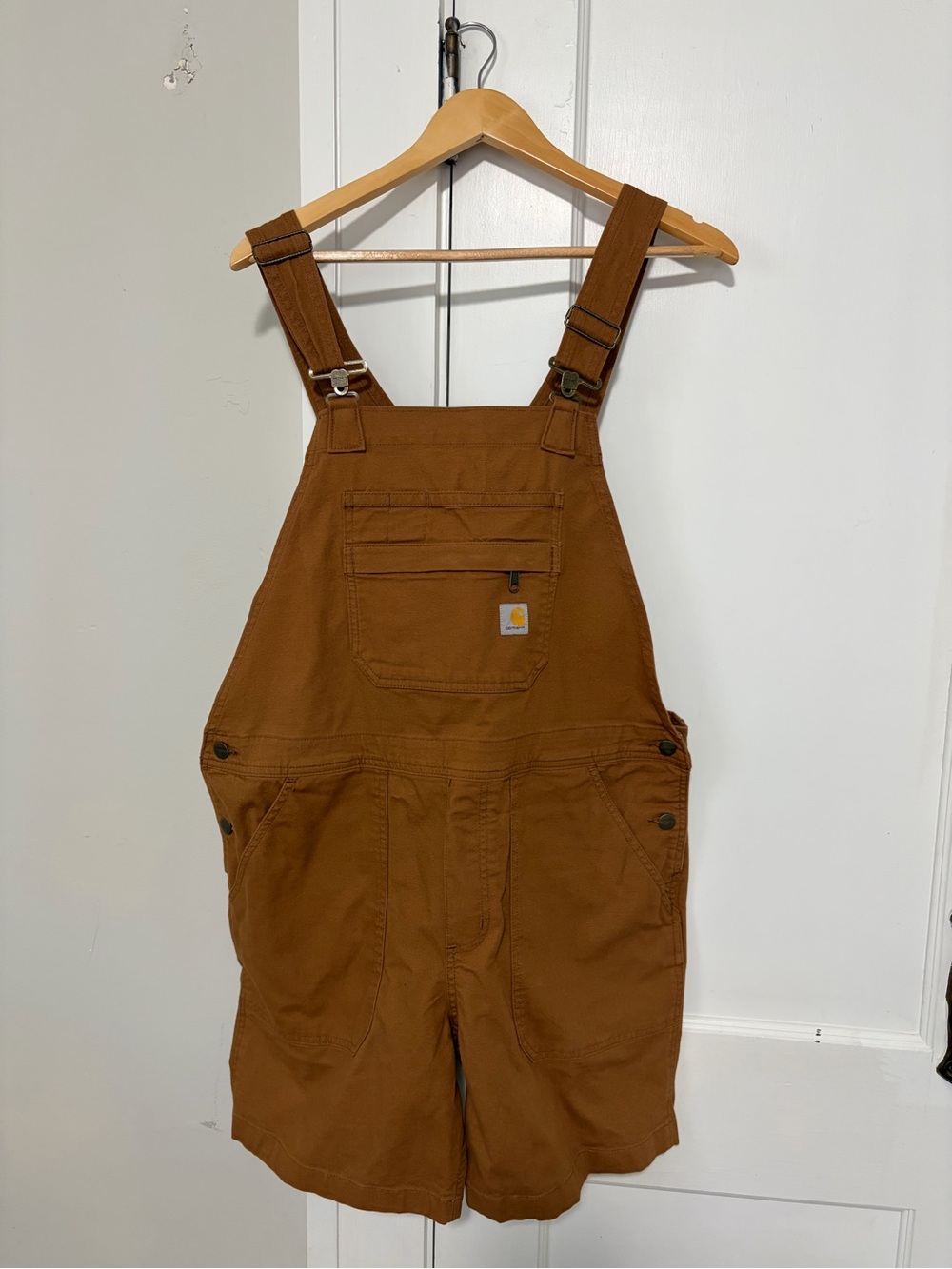 Carhartt Womens’ Rust Brown Short Overalls
